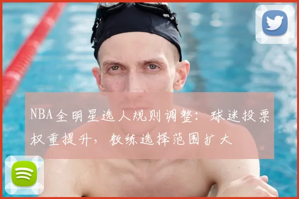 NBA全明星选人规则调整:球迷投票权重提升,教练选择范围扩大